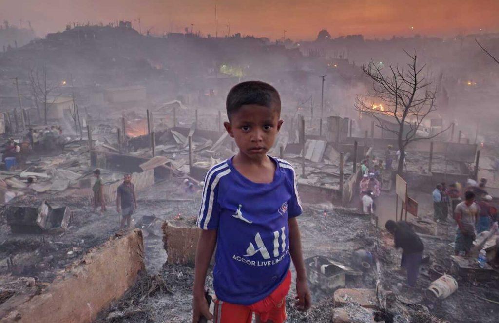 Massive Fire in Cox’s Bazar Leaving up to 12,000 Rohingya Homeless